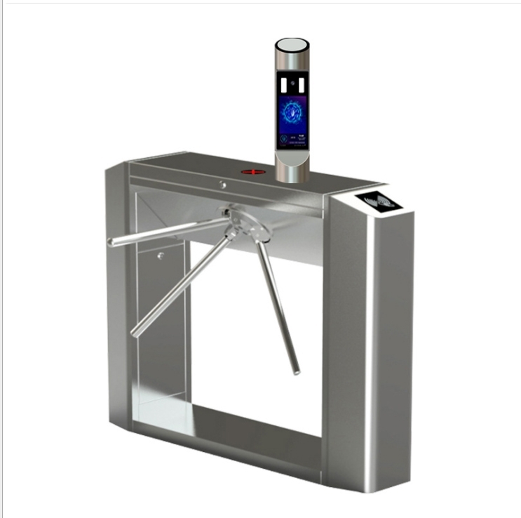 Face recognition three roller gate